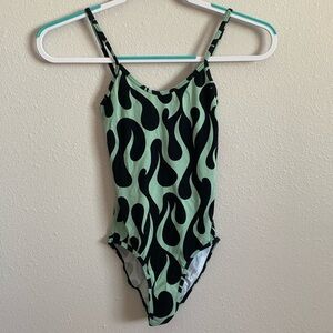 Body suit by Ethika / Size XS / Color black and green